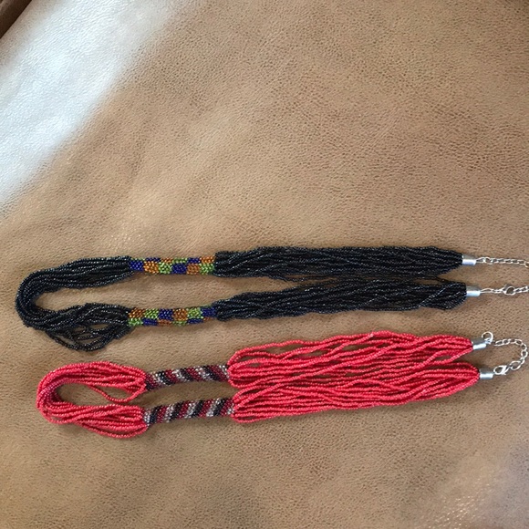 VINTAGE Two Seed Bead Necklaces from the sixties - Picture 2 of 8